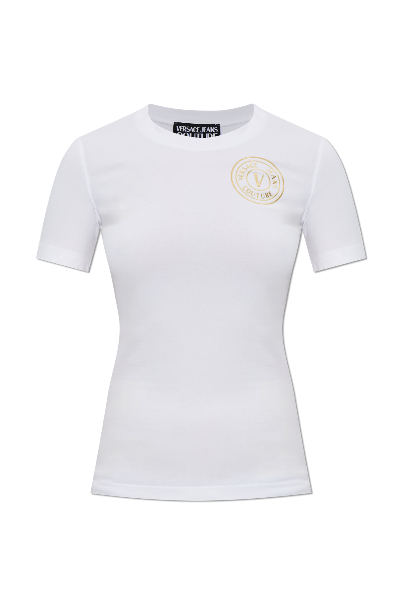 【関税/送料無料】VERSACE JEANS ホワイトTシャツ Logo T-Shirt White,Print | VERSACE US